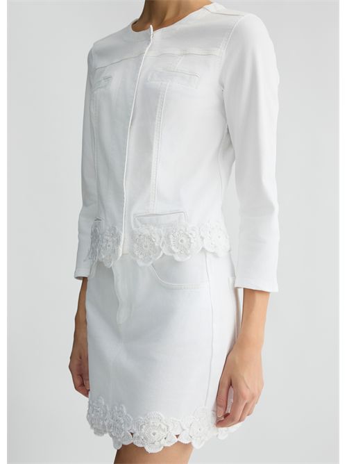 giacca donna bianca LIU JO | WA5456T4033/M9603